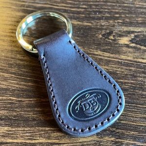 Dooney and Bourke Brown Leather Key Fob